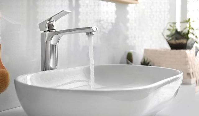 Sink in a household bathroom